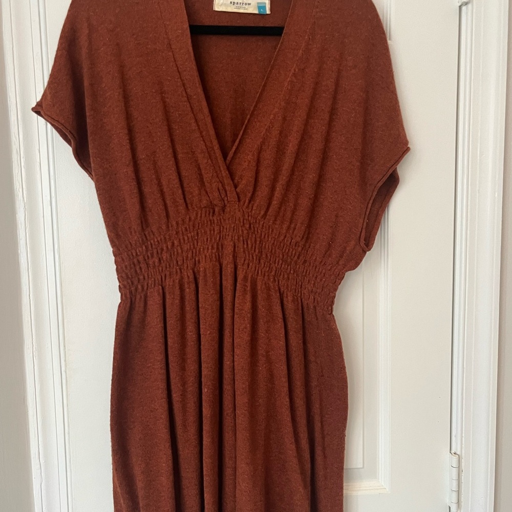 Vintage Anthropologie Rust Sweater Dress